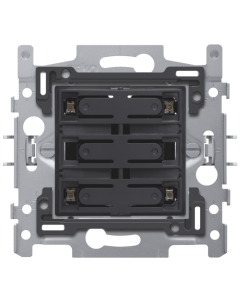 SOKKEL VIERVOUDIGE DRUKKNOP 24V MET LED (WIT)