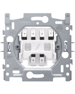 SOKKEL INBOUW SCHAKELAAR TWEEPOLIG WISSEL+INSTEEK
