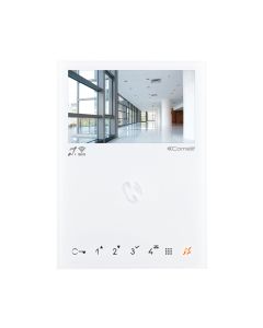 MINI-KLEURENMONITOR HANDSFREE WIFI. WIT. VIP-SYSTEEM KIT