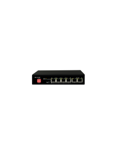 PoE switch, 4 port+2GE UPLINK, external ps