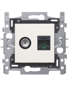 INBOUW AANSLUITDOOS : COAX + RJ45 UTP - TELENET INTERKABEL