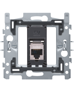 1 RJ45 STP CAT. 6A, VLAK, INCL. INBOUWRAAM 60X71 MET KLAUW