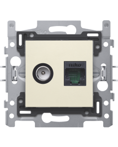 INBOUW AANSLUITDOOS : COAX + RJ45 UTP - TELENET INTERKABEL
