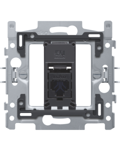 1 RJ45 UTP CAT. 6A, VLAK, INCL. INBOUWRAAM 60X71 MET KLAUW