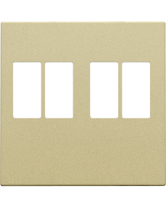 CENTRAAL PLAATJE VOOR AANSLUITDOOS: 2X CONNECTOR