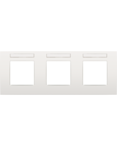 DRIEVOUDIGE HORIZONTALE AFDEKPLAAT + TEKSTVELD: CENTERAFSTAND 71MM