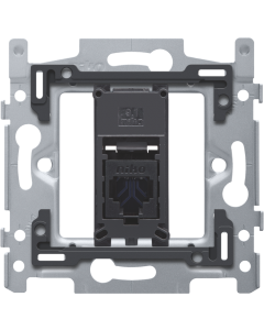 1 RJ45 UTP CAT. 6A, VLAK, INCL. INBOUWRAAM 60X71 MET SCHROEF