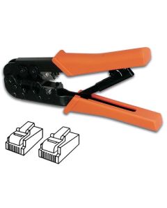 KRIMPTANG VOOR MODULAIRE CONNECTOREN 6P4C (RJ11), 6P6C (RJ12), 8P8C (RJ45)