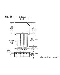 GELIJKRICHTER 200V-6A (RS603)